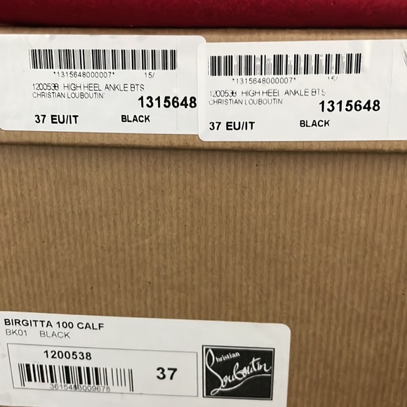 NIB CHRISTIAN LOUBOUTIN BIRGATTA 100 CALF ANKLE BOOTS - Picture 6 of 7